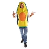 Single Funny Fruit & Veggie Costume | Slip On Halloween Costume for Women and Men| One Size Fits All | Avocado Costume