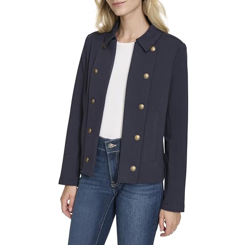 Nautica Women's Open Front Knit Captains Jacket3
