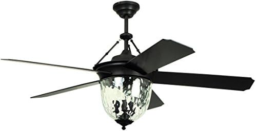 Litex E-KM52ABZ5CMR Knightsbridge Collection - 52" Ceiling Fan, Aged Bronze Finish with Special Aged Bronze ABS Blades