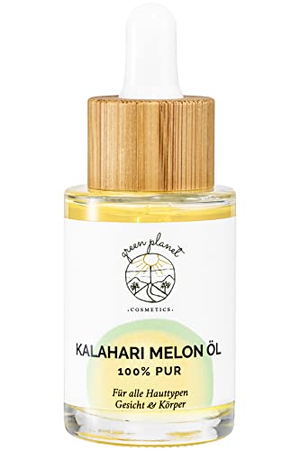 Green planet . COSMETICS. | Aceite de Melón Kalahari Prensado en Frío | Cosmética Natural | Para Rostro y Cuerpo | 100 % Puro y Vegano | 30 m