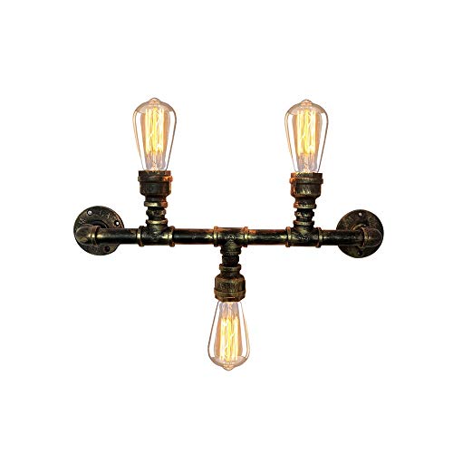 Apliques de pared luz vintage tubería de agua retro para pasillo