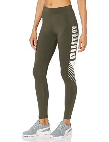 PUMA Women's Essentials+ Graphic Leggings, Forest Night, XS