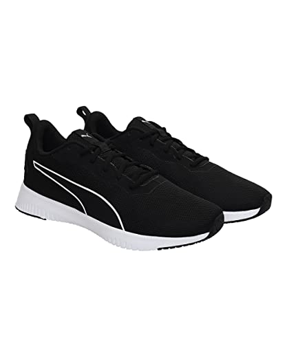 PUMA Unisex's Flyer Flex Knit Running Shoe, Black, US-0 / Asia Size s