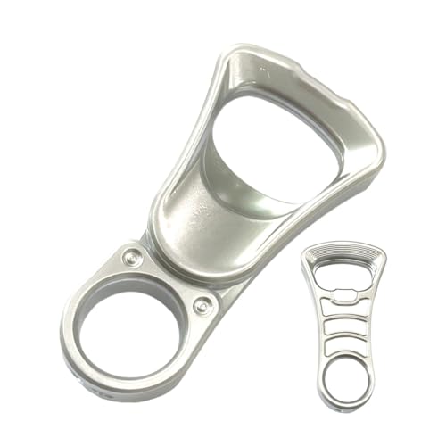 Abridor de lata de metal, manual manual - Abridor de tapa de lata de servicio pesado | Tapa pequeña y portátil de eliminación de suministros para alimentos enlatados y botella de refresco