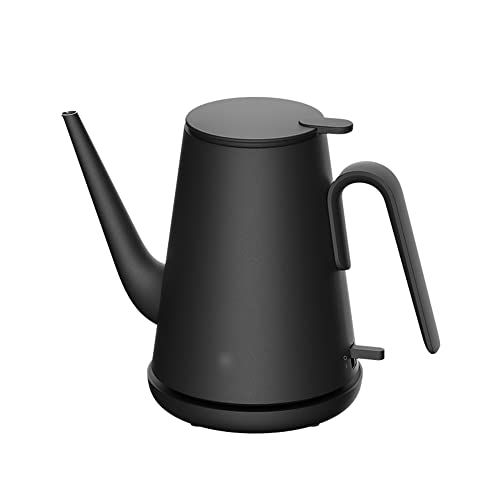 Pava Eléctrica 600ml Acero Inoxidable 1000W Color Negro