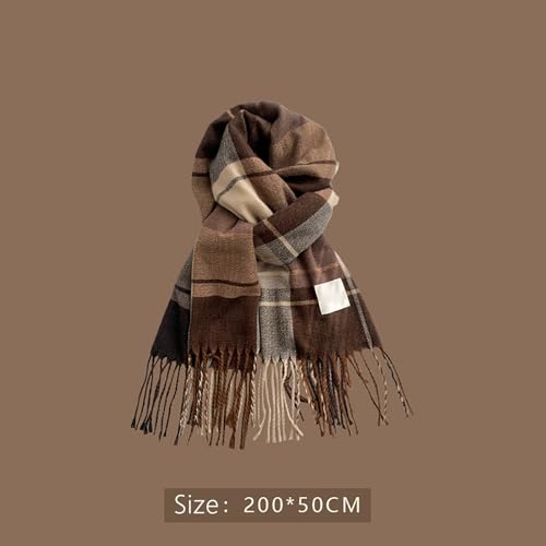 Womens Winter Scarf Fashion Ｃashmere Feel Plaid Scarfs for Women Pashmina Shawls and Wrap Long Blanket Scarf2