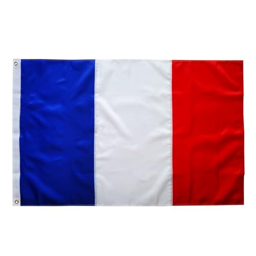 France Flag 2x3Ft-(60x90cm) French National Flag Sewn Stripes Premium Flags Outdoors Indoors 210D Heavy Duty Oxford With Brass Grommmets Drapeau franais