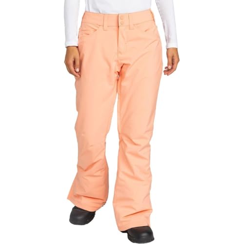 Roxy - Womens Backyard Snow Pants, Color Peach Pink, Size: X-Small