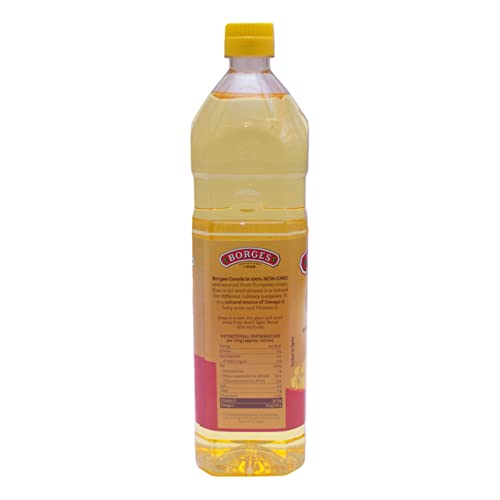 Image of Borges Canola Oil -1L | Source of Omega 3 | 100% Non GMO | Suitable for Deep frying |Delicate flavour