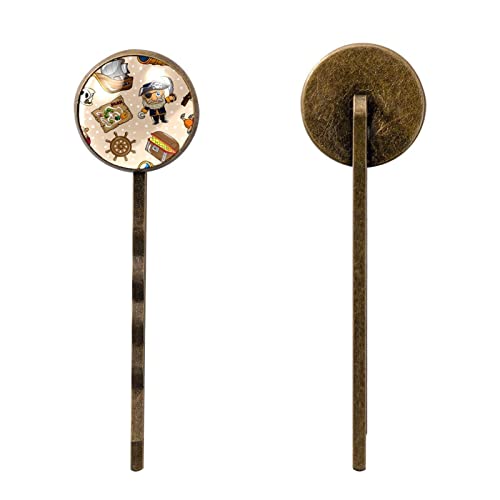 Épingles à cheveux pirate : accessoires de tête de qualité supérieure avec finitions métal - 2