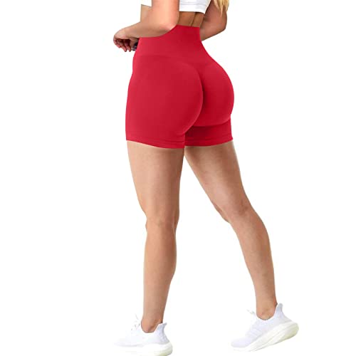 Xunerloy Scrunch Butt Radlerhose Damen Sport Gym Shorts Seamless Kurze Hose...