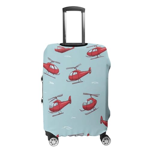 Airplane Helicopters Luggage Covers Washable Travel Suitcase Cover Elastic Baggage Protector4