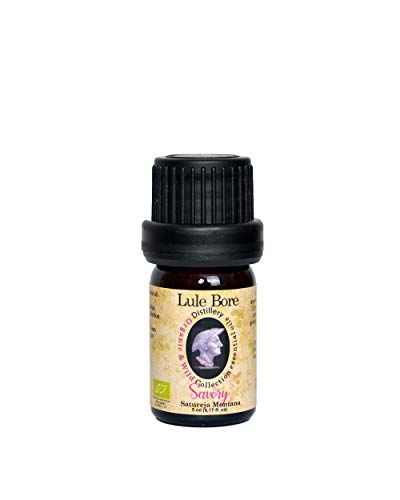 Organic & Wild Collection Winter Savory (Satureja Montana) Essential Oil, Undiluted & Therapeutic Grade from LULE BORE Distillery (5ml)
