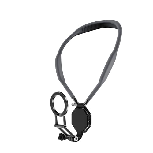 Support de cou magnétique pliable en aluminium à libération rapide pour téléphone