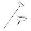 Garden Rake Heavy Duty Bow Rake with 60″ Stainless Steel Handle Metal Rake for Lawn with 14 Tines