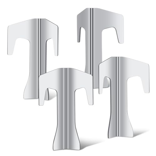 Tiusixsy Lot de 4 Entretoises pour Plaque de Feu, Entretoises Universelles en Acier Inoxydable, Accessoire pour Plaque de Feu, Brasero, Barbecue Sphérique et BBQ Disc