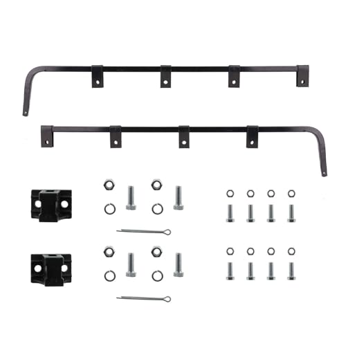 Image of the RAW Bar Type Mud Flap Hangers for Semi Trucks, Bracket Complete Kit for Trucks, Trailers, RVs and More, Semi Truck mud Flap Hangers, 1 Pair Pack (LegacyKit, Straight 30 inch)
