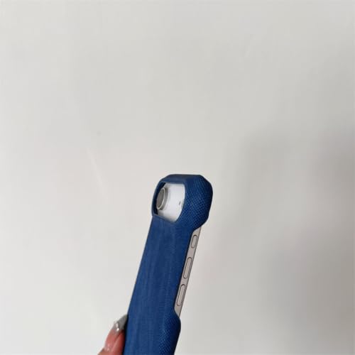 Coque iPhone 17 Pro de luxe mate premium antichoc bleu marine - 4