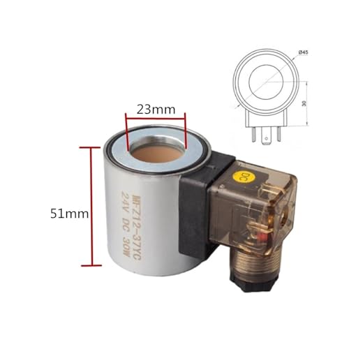 Bobine d'électrovanne hydraulique MFZ12-37YC résolvant la surchauffe 48V - 4