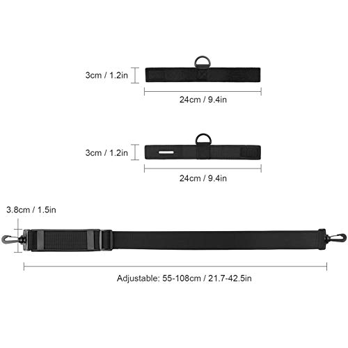 Vara de pesca com vara de pesca ajustável. Alça Adaskala com alça de ombro, alça com 2 alças fixas