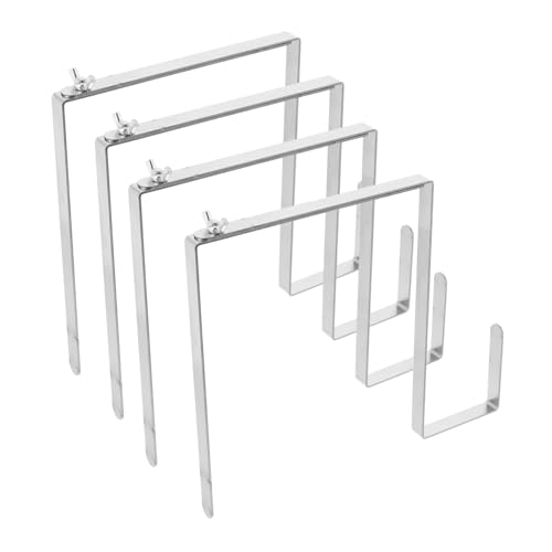 Cabilock Adjustable Metal Cemetery Wreath Hanger for Headstone Robust Construction Hold Flower Garland for Gravestone Decor