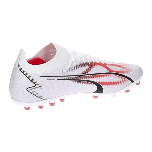 PUMA Homme Ultra Match MG Chaussure de Football, Puma Puma Noir Feu Orchid, 42 EU