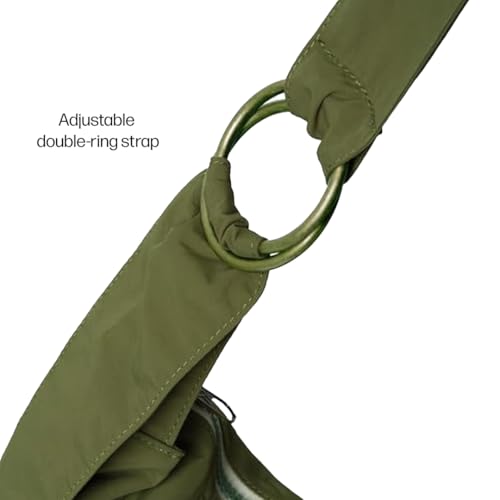 Image of Thread Wallets Slouchy Shoulder Bag for Women - Crescent Sling Purse, Unstructured & Foldable