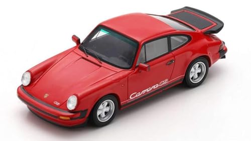 Porsche Carrera 3.2 CS 1/43 rouge indien Schuco - Voiture miniature de collection