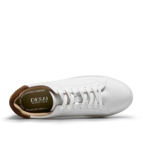 Image of Classic Sneakers Leather Casual Dress Sneakers Breathable Lace-up Oxford Fashion Sneaker for Men