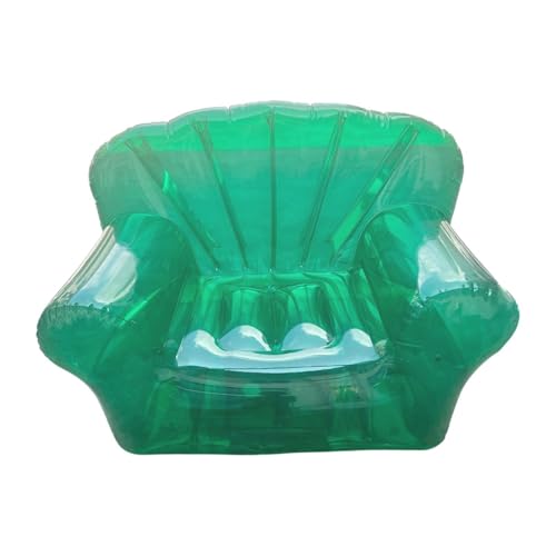Sofá hinchable de playa y camping para descanso individual en verde 2