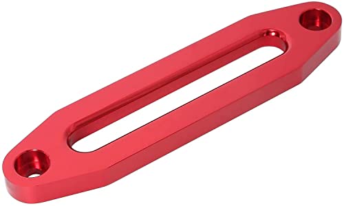 ANDGROPAND (Red) Aluminum Hawse Fairlead, for Automotive Anchor Cables UTV 8000-15000 lb Winch,10 inch (254mm) Mount Smooth.