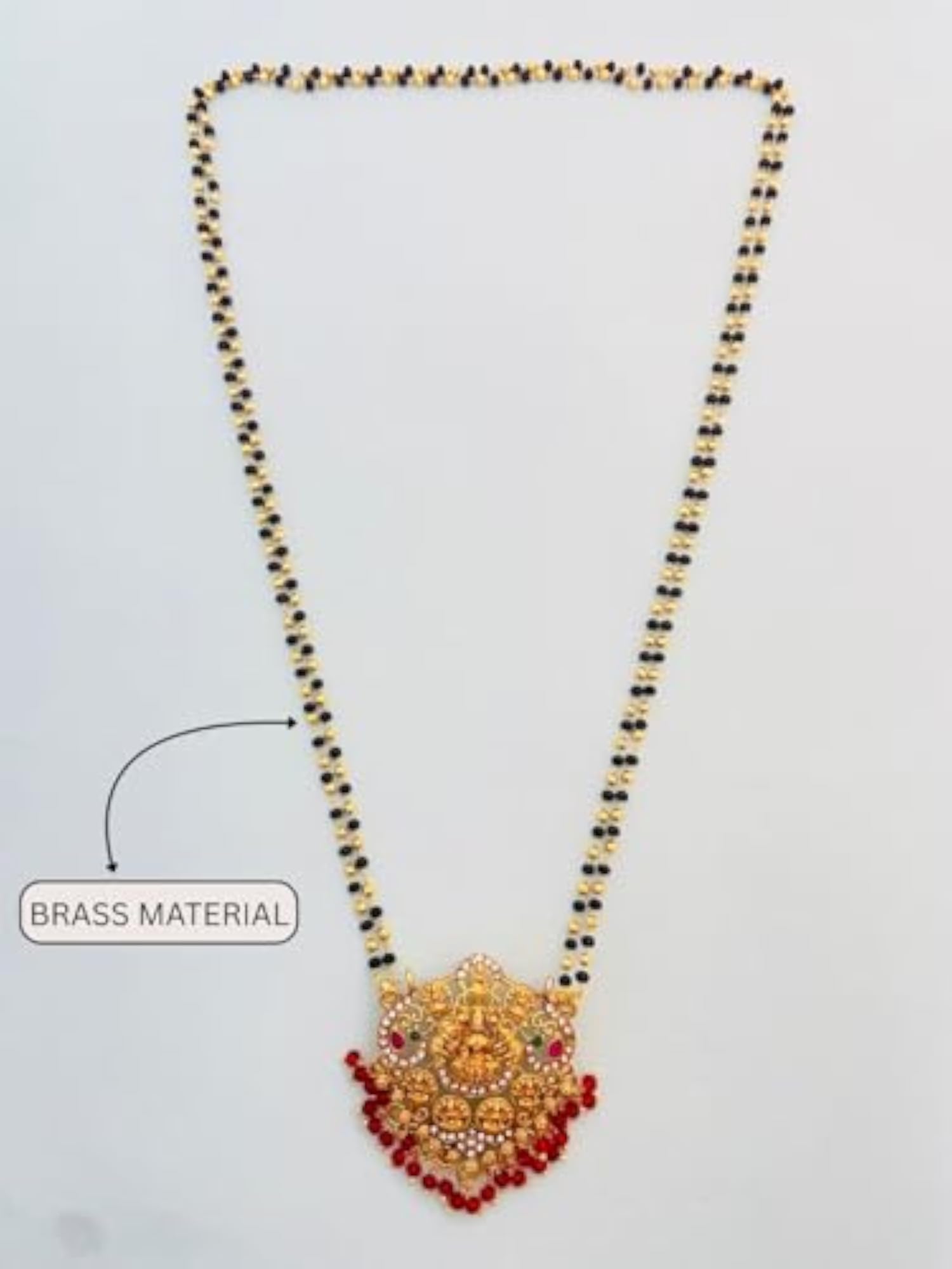 Traditional Lakshmi Pendant Long Mangalsutra for Women