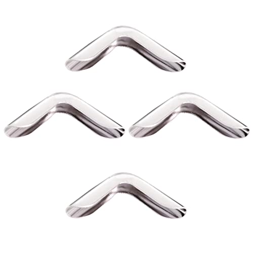 60 Pcs Photo Corners Vintage Metal Book Corners Protector Photo Mounting Corners For Scrapbooking Stickers Album Corners Silver #TOP4