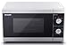 SHARP YC-MS01U-S Compact 20 Litre 800W Manual control Microwave, 5 power levels, defrost function, LED cavity light - Silver