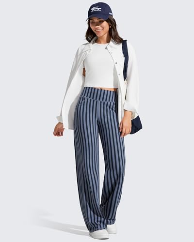 Image of Promover Wide Leg Pants Woman Yoga Pants with Pockets Stretch Loose Casual Lounge Sweatpants Petite /Regular /Tall