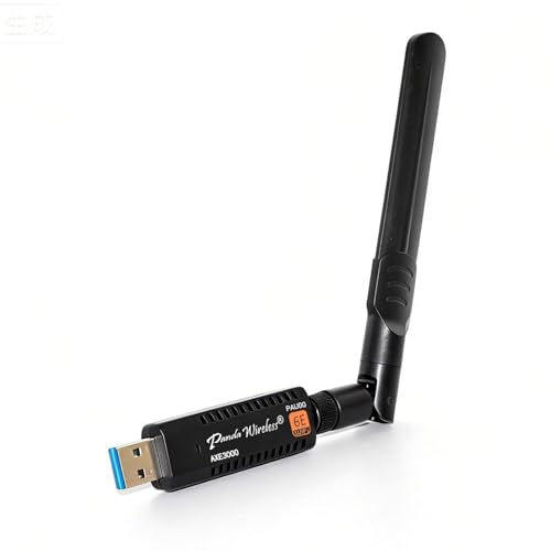 Image of Panda Wireless PAU0G AXE3000 Tri Band (2.4 /5 / 6 GHz) WiFi 6E USB 3.0 Adapter - Windows 10 /11, Zorin, MX Linux, EndeavourOS, Mint, Ubuntu, Manjaro, openSUSE, Fedora, Rocky, Kali and Raspbian