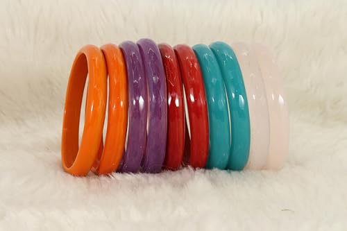 Image of NMII Glass Bangles Set for Women & Girls