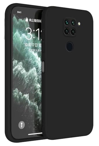 Topme Capa para Redmi Note 9 (4G) (6,53" polegadas), capa protetora de pele de silicone TPU - preto