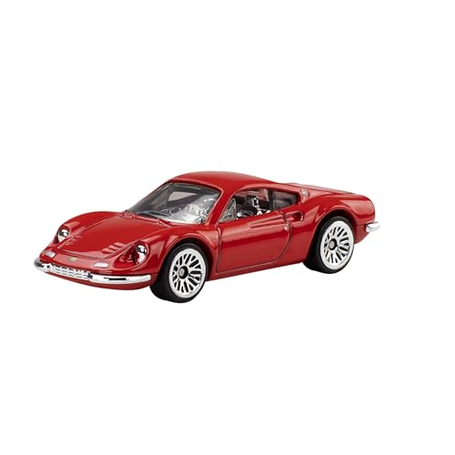 Image of Hot Wheels Toy Ferrari Cars, Die-Cast 5-Pack in 1:64 Scale, Officially Licensed Set of 5 Ferrari Collectible Vehicles for Play or Display