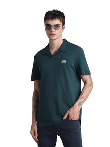 Image of Jack & Jones Polo Collar Slim Fit Pure Cotton T-Shirt