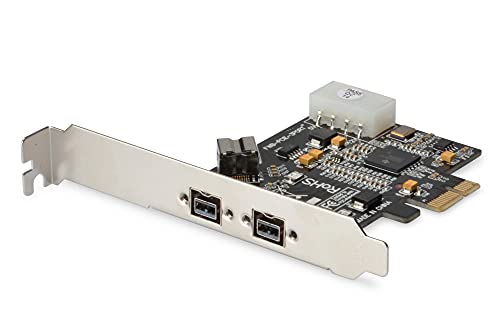 Chipset: XIO2213B Digitus DS302032 Scheda PCI-Express Firewire con 2 Porte Ieee1394B 9 Poli Esterne e 1 Interna