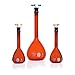 Kimax 28016-50 Glass 50mL, +/- 0.05mL Tolerance, Round with Flat Bottom Ray-Sorb Class A Volumetric Flask, with Color-Coded PTFE Stopper (Case of 12)