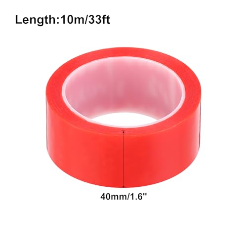 Image of MECCANIXITY 40mm x 10m Phone Repair Adhesive Tape LCD Screen Repair Sticker Double Sided for Cell Phone Tablet Laptop Clear Red