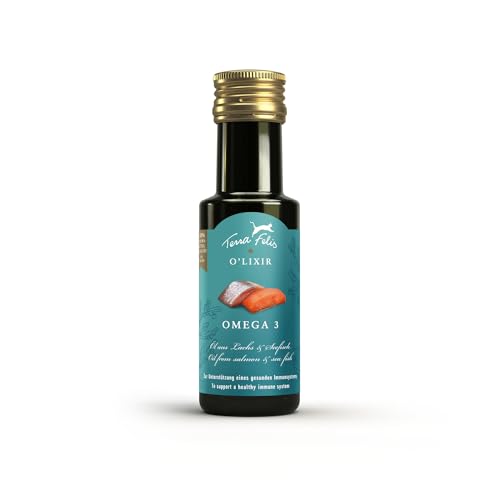 Terra Felis O'LIXIR Öle I Premium Katzen-Nahrungsergänzung zur Unterstüzuung des Immunsystems und für EIN glänzendes Fell (Omega-3)
