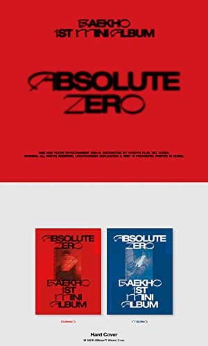 Album K-POP NU'EST BAEKHO ABSOLUTE ZERO CD Photo Set Complet Burning Melting Corée