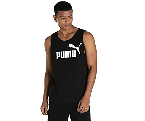 PUMHB|#Puma Ess Tank Canotta Sportiva, Uomo, Puma Black, L