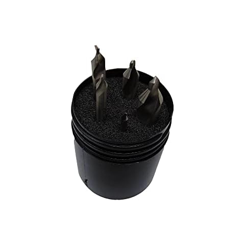 Norseman by Viking Drill and Tool 26861 Combo Drill/CounterSink #1 -#5 Deg. Ang. Bright Finish 5 Piece Set Cover