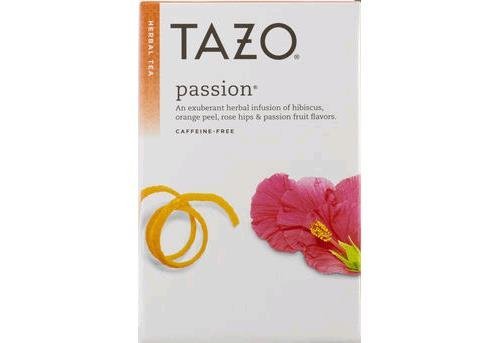 Tazo Passion and Wild Sweet Orange tea bundle,40 count,1 pack