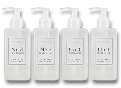 4x Hotel - Collection - Aldi | No. 3 Pomegranate | Luxury Hand & Body Wash | 250mL Each