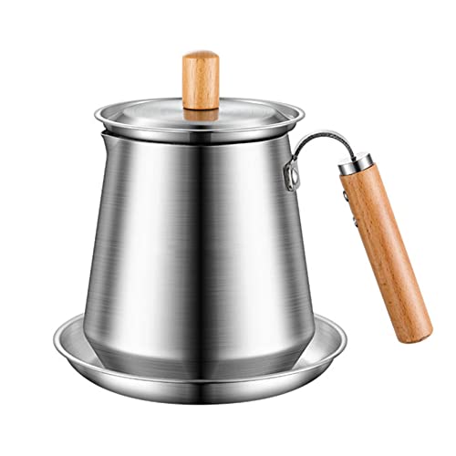 Cocinar Aceite De Aceite Y Almacenamiento,1,5 L Pote De Aceite De Filtro De Acero Inoxidable,...